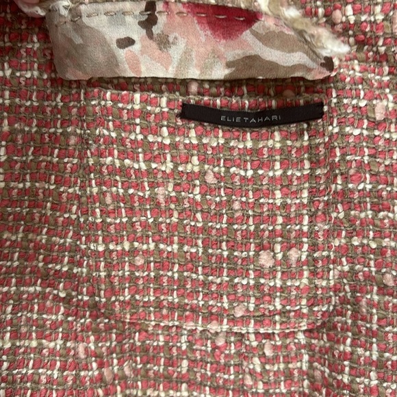 Elie Tahari Reversible Tweed & Silk Blazer – Estimated XS/Small - Picture 4 of 7